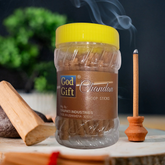 God Gift Chandan Dhoop Stick 100gm- Jar pack