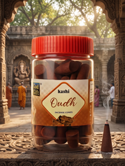 GOD GIFT OUDH DHOOP CONES 90G - JAR PACK