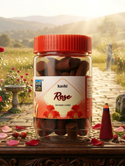 God Gift Rose Dhoop Cones 120g – Jar Pack