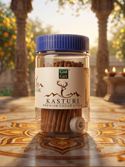 GOD GIFT KASTURI DHOOP STICKS 100G - JAR PACK