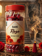 God Gift Rose Dhoop Cones 400g – Jar Pack