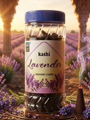 God Gift Lavender Dhoop Cones 400g – Jar Pack