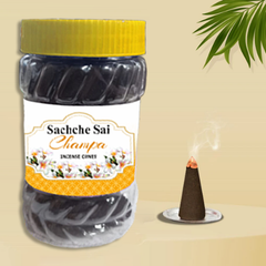 Sachche Sai Champa Dhoop Cones 100g– Jar Pack