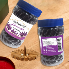 Sachche Sai Lavander Dhoop Cones 100g– Jar Pack