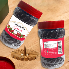 Sachche Sai Gulab Dhoop Cones 100g– Jar Pack