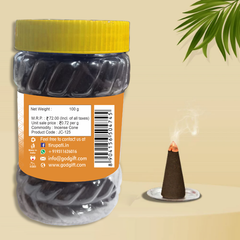 Sachche Sai Chandan Dhoop Cones 100g– Jar Pack