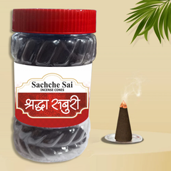 Sachche Sai shraddha saburi Dhoop Cones 100g– Jar Pack