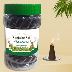 Sachche Sai Kasturi Dhoop Cones 100g– Jar Pack