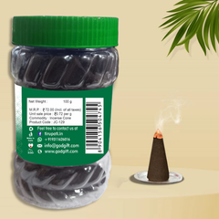 Sachche Sai Kasturi Dhoop Cones 100g– Jar Pack