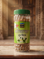 GOD GIFT MOGRA DHOOP STICKS JAR - 300G