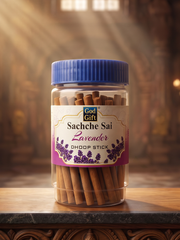 GOD GIFT SACHCHE SAI LAVENDER DHOOP STICKS 75G - JAR PACK