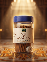 GOD GIFT KASTURI DHOOP STICKS 100G - JAR PACK