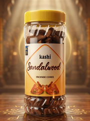 God Gift Sandalwood Dhoop Cones 400g – Jar Pack