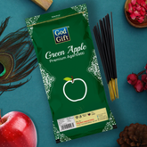Premium Zipper Pouch Agarbatti - Green Apple