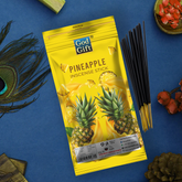 Premium Zipper Pouch Agarbatti - Pineapple
