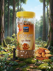 God Gift Chandan Dhoop Stick Jar – 300g