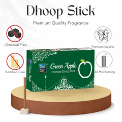 God Gift Green Apple Dhoop Stick (Big)