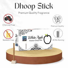 God Gift White Apple Dhoop Stick (Big)