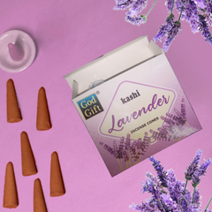 God Gift Dhoop Cone - Lavender