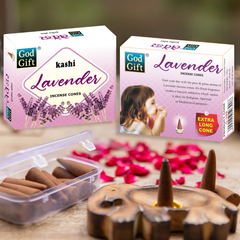 God Gift Dhoop Cone - Lavender