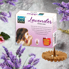 God Gift Dhoop Cone - Lavender