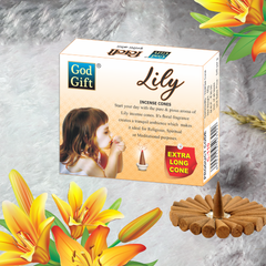 God Gift Dhoop Cone - Lily