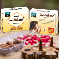 God Gift Dhoop Cone - Sandalwood