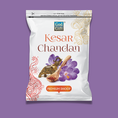 Premium Zipper Pouch Dhoop - Kesar Chandan