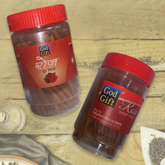 God Gift Rose Dhoop Stick 100gm - Jar pack