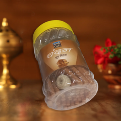 God Gift Chandan Dhoop Stick 100gm- Jar pack