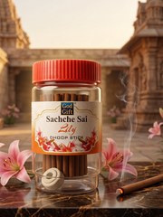 GOD GIFT SACHCHE SAI LILY DHOOP STICKS 75G - JAR PACK