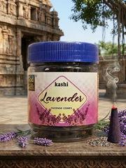 GOD GIFT LAVENDER DHOOP CONES 200G - JAR PACK