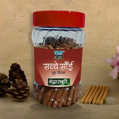 Sachche Sai Shriddha Saburi Dhoop Stick 100gm -Jar pack
