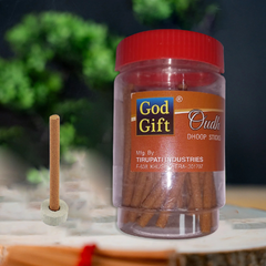 God Gift Oudh Dhoop Stick 100gm -Jar pack