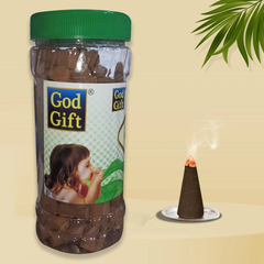 God Gift Lobhan Dhoop Cones 400g – Jar Pack