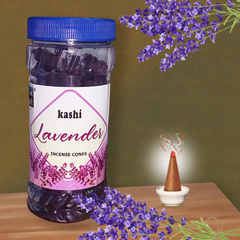 God Gift  Lavender Dhoop Cones 400g – Jar Pack