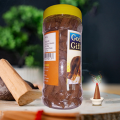 God Gift  Sandalwood Dhoop Cones 400g – Jar Pack