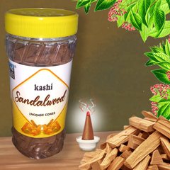 God Gift  Sandalwood Dhoop Cones 400g – Jar Pack