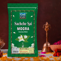 Sachche Sai Premium Zipper Pouch Agarbatti - Mogra
