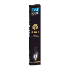 God Gift 3in1 Jumbo Agarbatti Box-Premium Insense Sticks