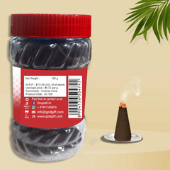 Sachche Sai shraddha saburi&nbsp; Dhoop Cones 100g– Jar Pack
