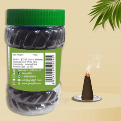 Sachche Sai Rajnigandha Dhoop Cones 100g– Jar Pack