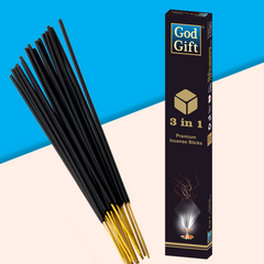 God Gift 3in1 Jumbo Agarbatti Box-Premium Insense Sticks