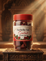 Sachche Sai Gulab Dhoop Cones 100g– Jar Pack