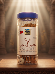 GOD GIFT KASTURI DHOOP STICKS JAR - 300G