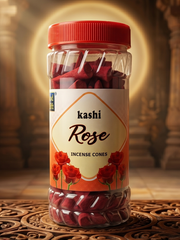 God Gift Rose Dhoop Cones 400g – Jar Pack