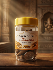 Sachche Sai Chandan Dhoop Cones 100g– Jar Pack