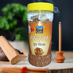 God Gift  Chandan Dhoop Stick Jar – 300g