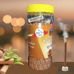 God Gift  Chandan Dhoop Stick Jar – 300g