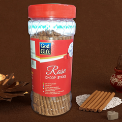 God Gift Rose Dhoop Stick Jar – 300g